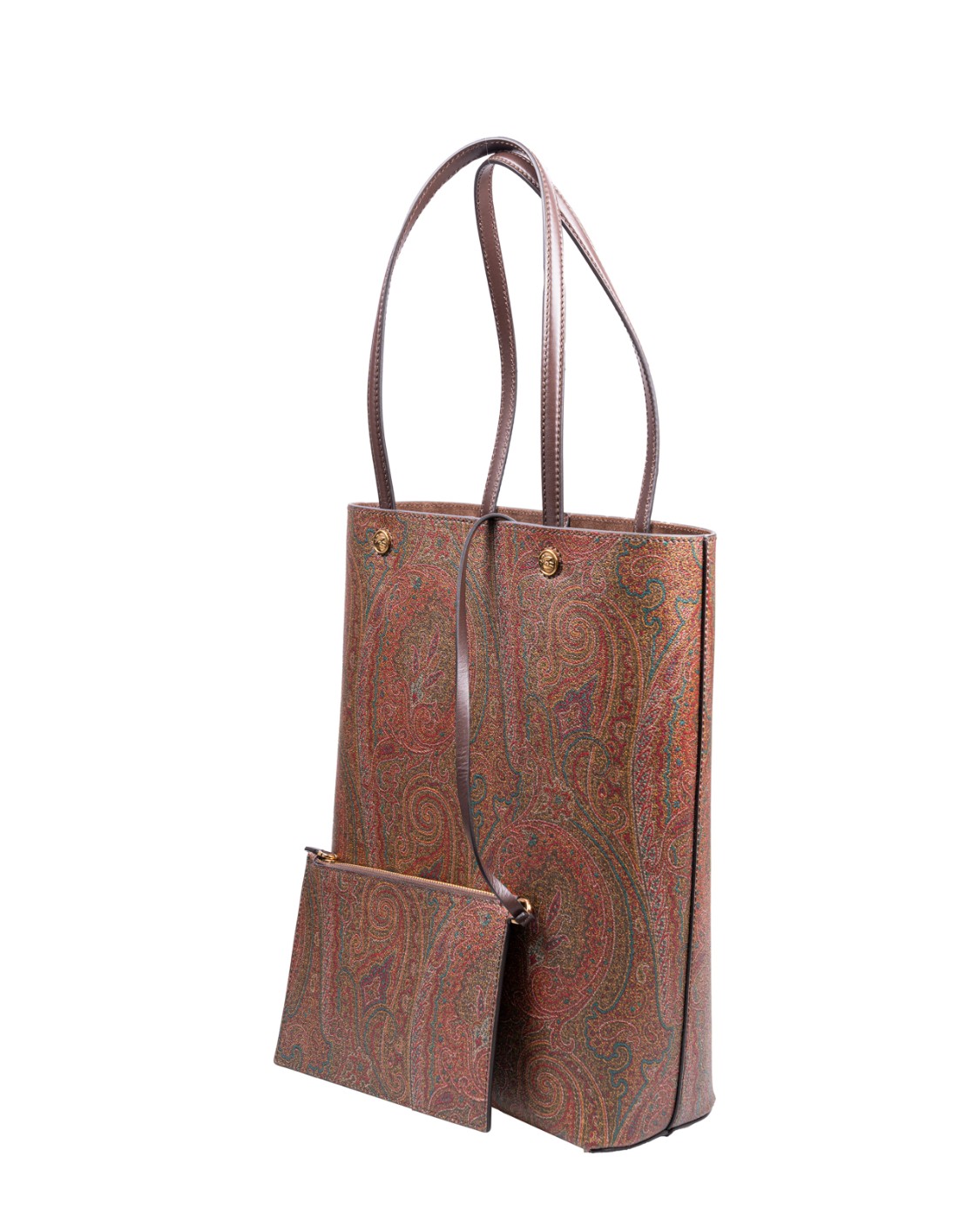 shop ETRO  Shopping: Etro shopping bag paisley con pochette.
Paisley jacquard con dettagli in pelle. 
Pochette interna rimovibile.
Accessori metallici con finitura dorata.
Dimensioni: 38 x 29,5 x 12 cm
Composizione: Tessuto di cotone Paisley jacquard spalmato con grana opaca e doppiato in tela; Spalmatura: 100% in PVC.
Made in Italy.. 0012 AA012-M0019 number 8527960